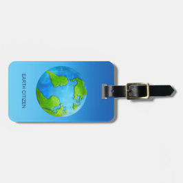 Märkre för bagage för planetjord beställnings- bagagebricka