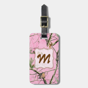 Märkre för bagage för rosa flicka för Camo Bagagebricka