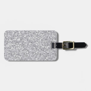 Märkre för bagage för silverFauxglitter Bagagebricka