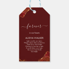 Märkre för Baskuny & Guld-minneshögtalare Presentetikett