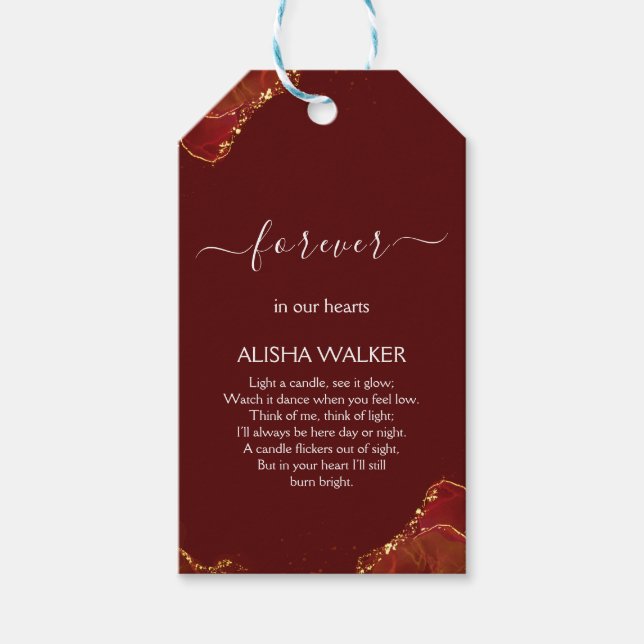 Märkre för Baskuny & Guld-minneshögtalare Presentetikett (Framsidan)