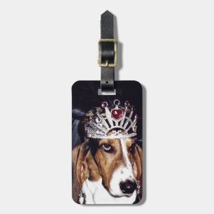 Märkre för Bassethundbagage Bagagebricka
