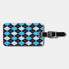 Märkre för blåttArgyle beställnings- bagage Bagagebricka