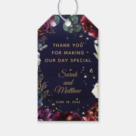 Märkre för borgmästare i Burgundy-flottan Presentetikett