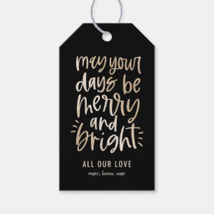Märkre för Bright Days EDITABLE FÄRG Helgdag Gift Presentetikett