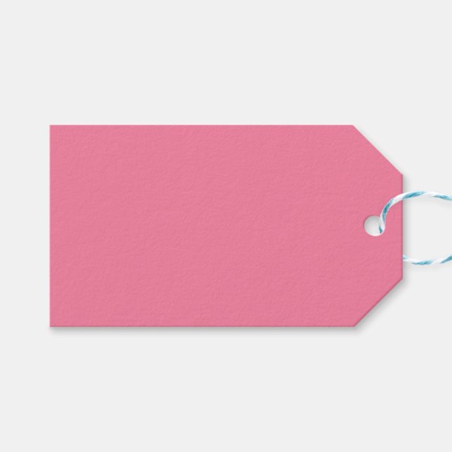 Märkre för Bright Flamingo Rosa Gift Presentetikett (Framsidan (Horisontell))