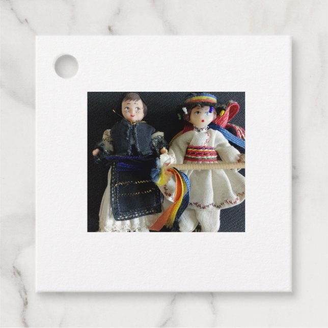 Märkre för bröllopsfavoriter gåvor etiketter (Framsida)