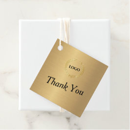 Märkre för Business Logotyp Company Square Guld hä Gåvor Etiketter