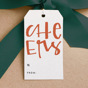 Märkre för Cheers Helgdag Gift Presentetikett