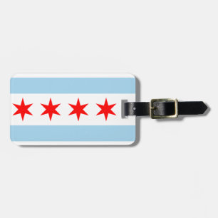 Märkre för Chicago flaggabagage Bagagebricka
