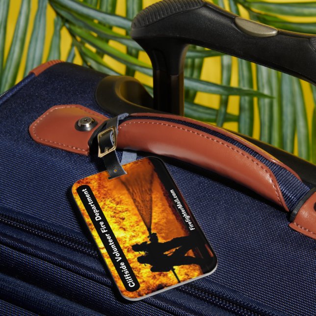 Märkre för Cliffside Volunteer Fire Department Bagagebricka (Framsida Insitu 1)