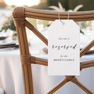 Märkre för den moderna sittplatsstolen i Bröllop Presentetikett