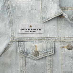 Märkre för eget namn ・ Magnetbrickor ・ Etiketter Namnbricka