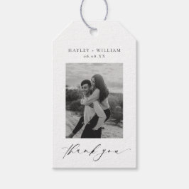Märkre för Ellesmere Tack Photo Favor Gift Presentetikett