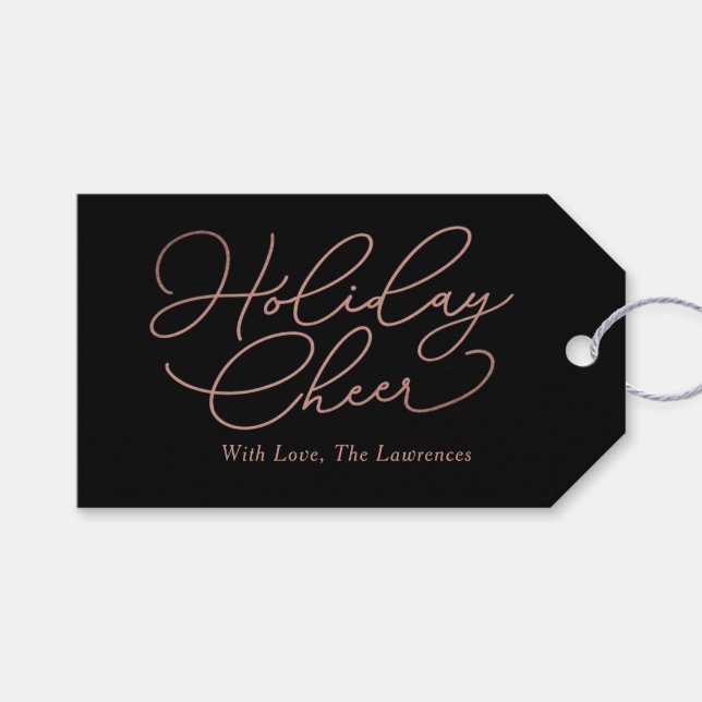 Märkre för enkel meddelanderedigerbar Helgdag- för Presentetikett (Framsidan (Horisontell))