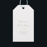 Märkre för enkel minimal Möhippa från Guld Presentetikett<br><div class="desc">Dessa enkla minimalistiska märkre för möhippa i guld är perfekt för en modern möhippa. Den enkla utformningen och utformningen av eleganten har skripttypografin klassisk och finare i guld.</div>