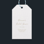 Märkre för enkel minimal Möhippa från Guld Presentetikett<br><div class="desc">Dessa enkla minimalistiska märkre för möhippa i guld är perfekt för en modern möhippa. Den enkla utformningen och utformningen av eleganten har skripttypografin klassisk och finare i guld.</div>