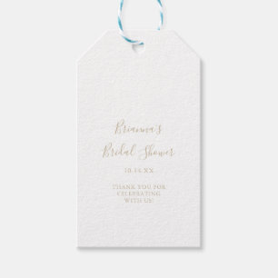 Märkre för enkel minimal Möhippa från Guld Presentetikett