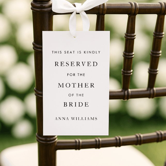 Märkre för enkelt Bröllop-ordförandeskap, sittplat Inbjudningar (Skapare uppladdad)