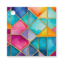 Märkre för färgade glasbildskärmsutfall