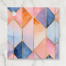 Märkre för färgade glasbildskärmsutfall gåvor etiketter