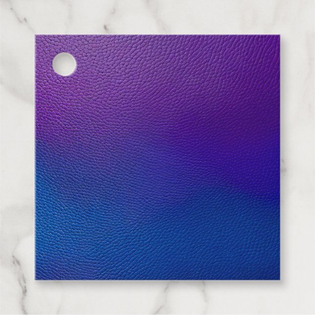 Märkre för färgade läderkonstgåvor gåvor etiketter (Framsida)