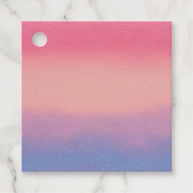 Märkre för färgade läderkonstgåvor gåvor etiketter (Framsida)