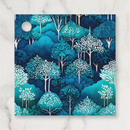 Märkre för färgbildande Batik Forest Art Gift Gåvor Etiketter