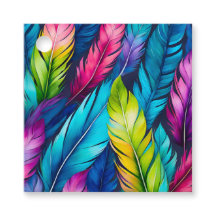 Märkre för färgen Feather Art Gift