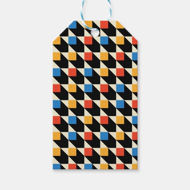 Märkre för färgfyllda kvadrater presentetikett (Framsidan)