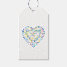 Märkre för färggrafik med diamanter presentetikett