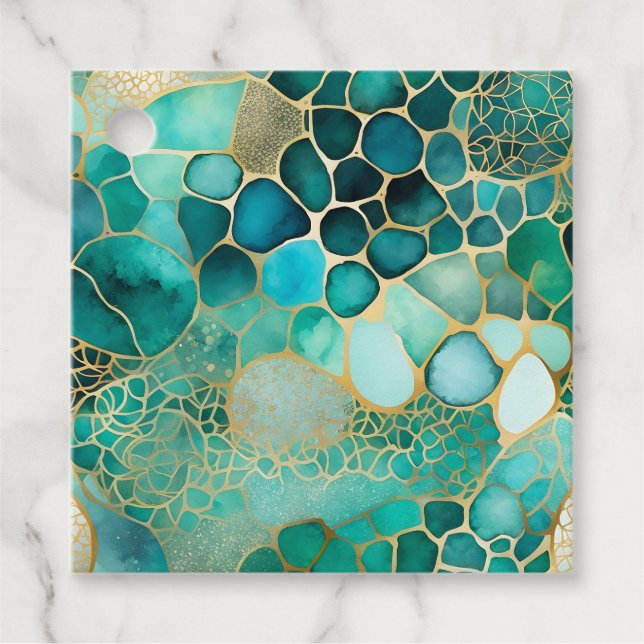 Märkre för färggrann Abstrakt Bläck Art Gift Gåvor Etiketter (Framsida)