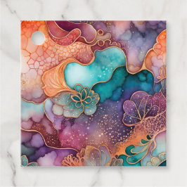 Märkre för färggrann Abstrakt Bläck Art Gift Gåvor Etiketter