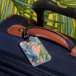 Märkre för färglös bagagemärke Boho Rainbow Travel Bagagebricka