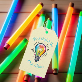 Märkre för färglös Barn klass Valentine Treat Bag Presentetikett