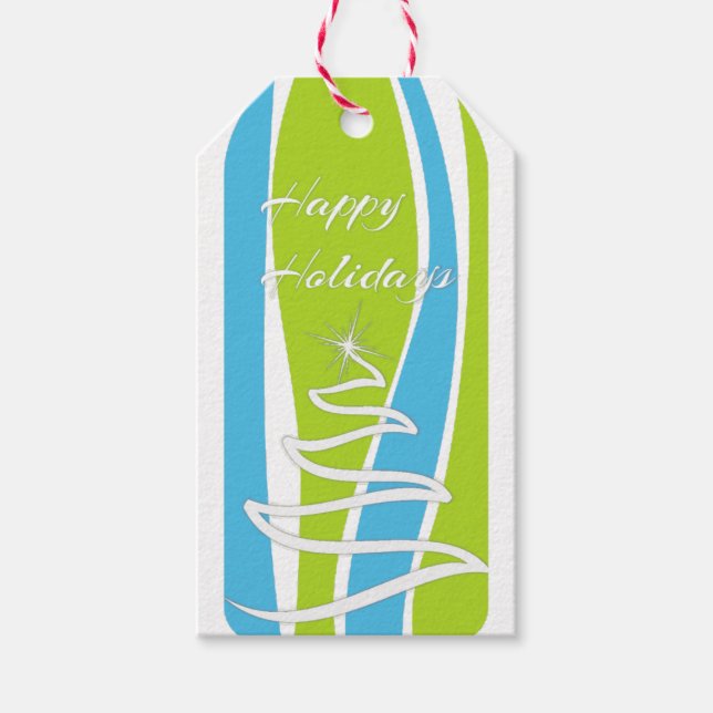 Märkre för färgstark gåva presentetikett (Framsidan)