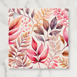 Märkre för färgstarka botaniska konstverk gåvor etiketter