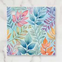 Märkre för färgstarka botaniska konstverk gåvor etiketter