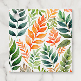 Märkre för färgstarka botaniska konstverk gåvor etiketter