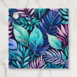 Märkre för färgstarka botaniska konstverk gåvor etiketter