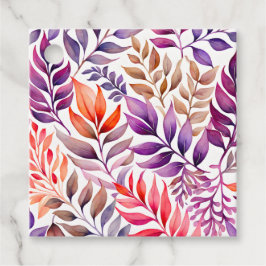 Märkre för färgstarka botaniska konstverk gåvor etiketter