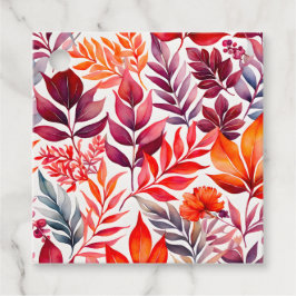 Märkre för färgstarka botaniska konstverk gåvor etiketter