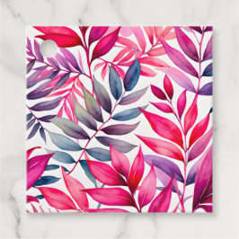 Märkre för färgstarka botaniska konstverk gåvor etiketter