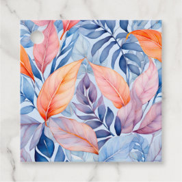 Märkre för färgstarka botaniska konstverk gåvor etiketter