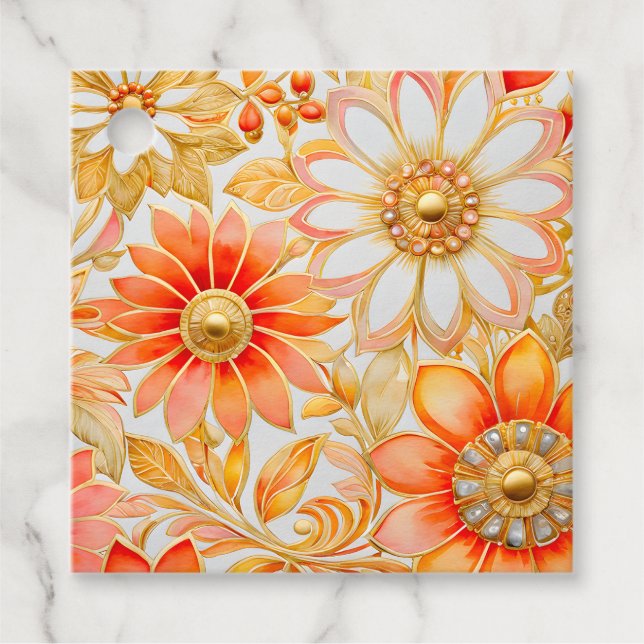 Märkre för färgstarka bysantinska judiska konstver gåvor etiketter (Framsida)