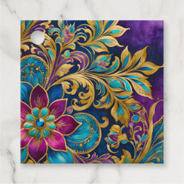 Märkre för färgstarka bysantinska judiska konstver gåvor etiketter