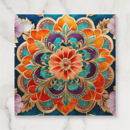 Märkre för färgstarka bysantinska judiska konstver gåvor etiketter