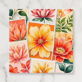 Märkre för färgstarka Frimärke Art Gift- Gåvor Etiketter