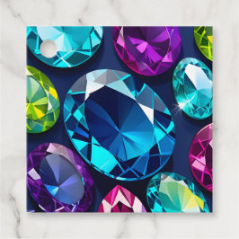 Märkre för färgstarka judiska konstgåvor gåvor etiketter