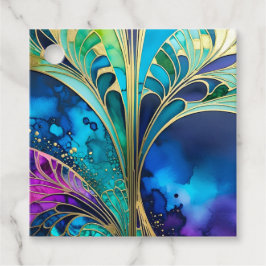 Märkre för färgstarka konsthandlingar gåvor etiketter